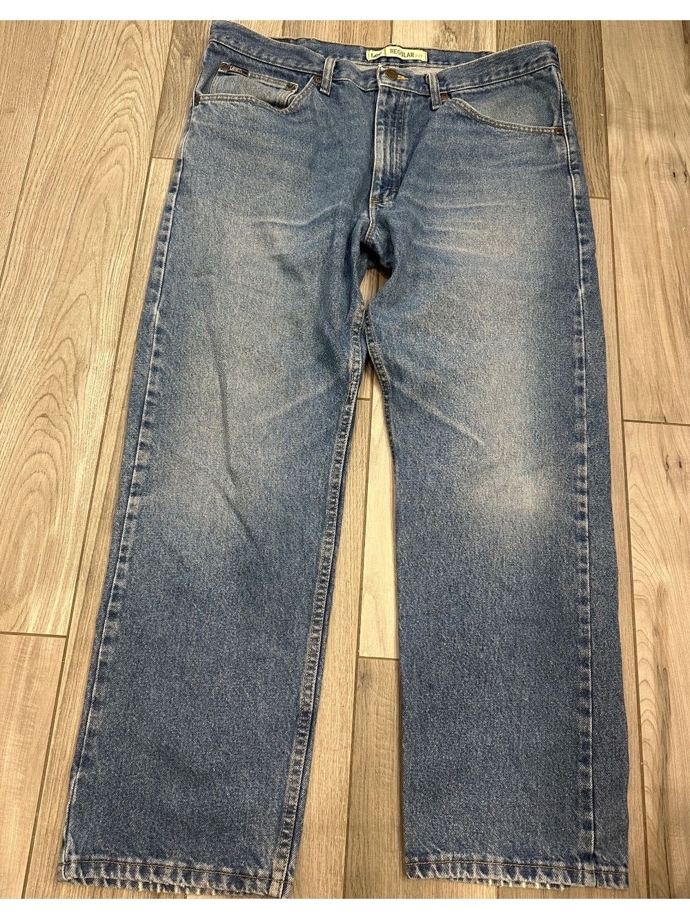 Lee Regular Fit Men's Blue Jeans Size 38x30